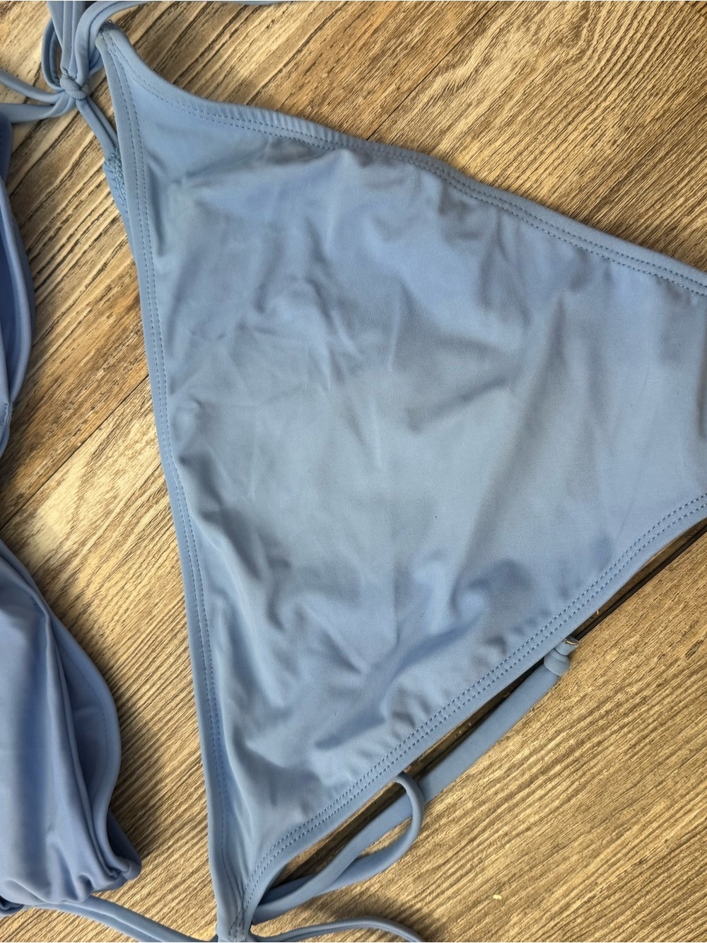 Light Blue Twist Halter Bikini Set - Women Swim Bikini - Picture 4 of 6